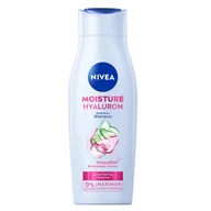 Szampony do włosów - Nivea Moisture Hyaluron szampon nawilżający z hialuronem 400ml - miniaturka - grafika 1