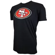 Koszulki męskie - New Era dorosłych T-Shirt NFL Team logo Tee SAN FRANCISCO 49ERS, czarny, XS 11073653-Black - miniaturka - grafika 1