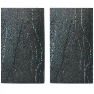 Zeller Szklane płyty ochronne ANTHRACITE SLATE na kuchenkę $39 2 sztuki 26258 12D2 - Pozostałe akcesoria kuchenne - miniaturka - grafika 1