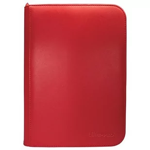 Ultra-Pro Klaser Pro-Binder Vivid 4-pocket Zippered - Czerwony - Gadżety dla graczy - miniaturka - grafika 1