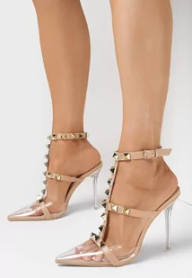 Beżowe Sandały Lale - Sandały damskie - miniaturka - grafika 1