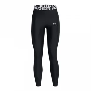 Damskie legginsy treningowe Under Armour Heatgear Rib Legging - czarne - UNDER ARMOUR - Spodnie sportowe damskie - miniaturka - grafika 1