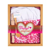 Zabawki AGD - ZESTAW KUCHARZA FARTUSZEK DZIECI AKCESORIA KUCHNIA - miniaturka - grafika 1