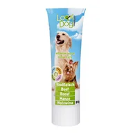 Suplementy i witaminy dla psów - Lovi Dog Snack Creme Pate Beef - pasztet dla psa w tubce, z wołowiną i witaminami 90g - miniaturka - grafika 1