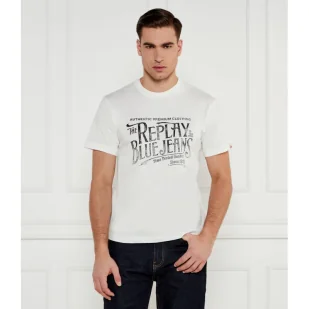 Replay T-shirt Regular Fit - Koszulki męskie - miniaturka - grafika 1