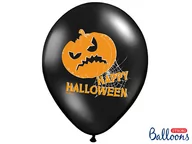 Halloween - Strong Balony, "Dynie", 14", Strong, czarny, 6 szt. - miniaturka - grafika 1