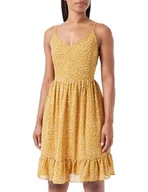 Sukienki - baradello Sukienka damska 37226346-BA01, ciemnożółta wielokolorowa, L, Ciemnożółty, wielokolorowy, L - miniaturka - grafika 1