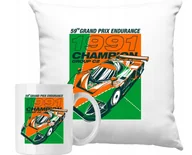 Gadżety dla niej i dla niego - ZESTAW PODUSZKA + KUBEK Auto Sportowe Car Motoryzacja 1991 +IMIĘ - miniaturka - grafika 1