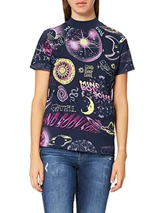 Desigual T-shirt damski Ts_Cosmos, czerwony, L - Koszulki i topy damskie - miniaturka - grafika 1