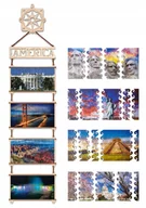 Puzzle - DREWNIANE PUZZLE 3D AMERYKA PÓŁNOCNA ZESTAW DO ZŁOŻENIA DIY - miniaturka - grafika 1