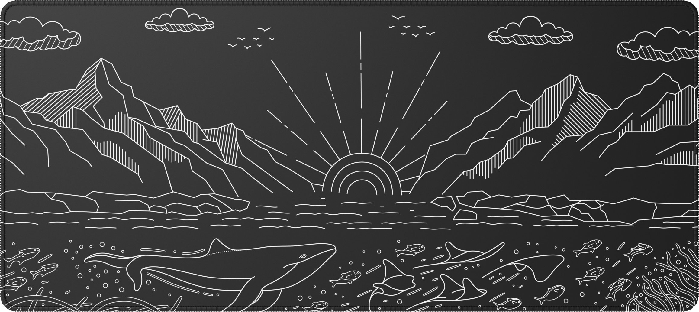 Podkładka Dark Project Terra Nostra XL czarna DPMP_NOSTRA_BLACK_XL