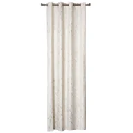 Zasłony - Zasłona z kółkami MARBLE 140 x 260 cm beżowy - miniaturka - grafika 1