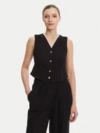 Kamizelki damskie - Vero Moda Kamizelka garniturowa Caia 10333795 Czarny Regular Fit - miniaturka - grafika 1