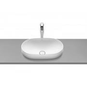 Umywalki - Roca A327527S00 INSPIRA ROUND Umywalka 550x370 H75 mm FINECERAMIC $737 Supraglaze$738 - miniaturka - grafika 1