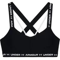 Bielizna sportowa damska - Biustonosz damski Under Armour  Crossback Low black XS - miniaturka - grafika 1