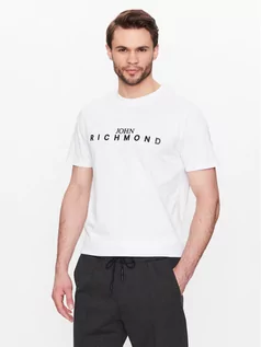 Koszulki męskie - John Richmond T-Shirt Maicon RMP23231TS Biały Regular Fit - grafika 1