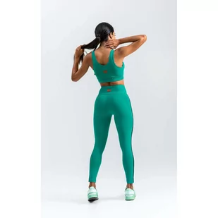 Biustonosz sportowy LABELLAMAFIA SPORTS BRA BRAVE GREEN - Bielizna sportowa damska - miniaturka - grafika 4