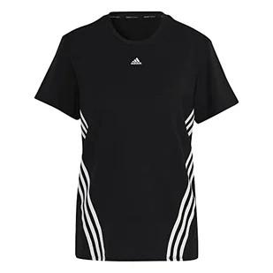 adidas T-shirt damski, czarny/biały, M - Koszulki i topy damskie - miniaturka - grafika 1
