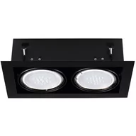 Oprawy, klosze i abażury - Kanlux Oprawa downlight 2x25W GU10 220-240V AC IP20 MATEO ES DLP-150-B czarna 32932 32932 - miniaturka - grafika 1