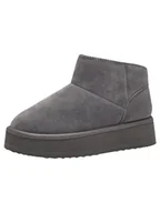 Kozaki damskie - Marco Tozzi Damskie botki Zip+Slip 2-26833-43 modne kozaki, DK.Grey, 40 EU, Dk Grey, 40 EU - miniaturka - grafika 1