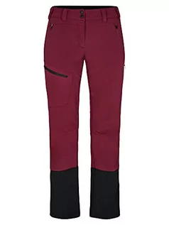 Spodnie damskie - Ziener Damskie spodnie softshellowe hybrydowe | Skitour, wiatroszczelne, elastyczne, funkcjonalne Nolane fioletowy granatowy (Berry) 38 214186 - grafika 1