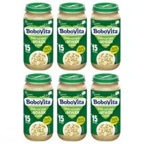 BoboVita Białe warzywa z indykiem w sosie po 15 miesiącu Zestaw 6 x 250 g - Dania dla dzieci - miniaturka - grafika 1