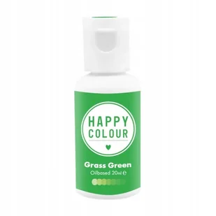 Barwnik olejowy do mas tłustych Happy Colour Grass Green zielony 20 ml - Dodatki do ciast w proszku - miniaturka - grafika 1