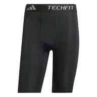 Spodenki męskie - Męskie Spodenki ADIDAS TF BASE SHORT T IN5591 – Czarny - miniaturka - grafika 1