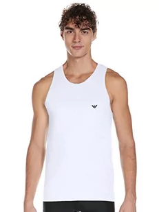 Emporio Armani Męski top 110828cc729, biały, rozmiar L, biały, L - Koszulki męskie - miniaturka - grafika 1