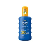 Balsamy i kremy do opalania - Nivea Nivea Sun - Nawilżający Balsam w sprayu do opalania SPF20 200 ml - miniaturka - grafika 1