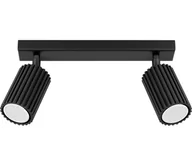 Lampy sufitowe - Sollux SL.1580 - Oświetlenie punktowe KARBON 2xGU10/10W/230V czarny - miniaturka - grafika 1