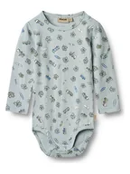 Body dla niemowląt - Wheat Body "Freddie" w kolorze błękitnym ze wzorem - miniaturka - grafika 1