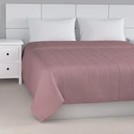 Narzuty - Dekoria Narzuta pikowana w pasy różowy z czarną nitką 100 x 160cm Amsterdam 836-704-48 - miniaturka - grafika 1