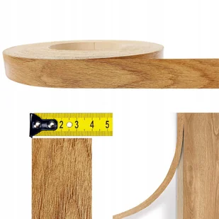 Samoprzylepne Obrzeże Meblowe Dąb Karmel Na Meble Biurko Regał Stół 40mm x 1m - Meble modułowe i akcesoria - miniaturka - grafika 1