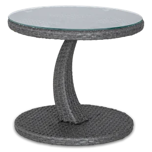 Stolik z technorattanu PREMIO Dark Grey - Focus Garden - Stoły ogrodowe - miniaturka - grafika 1
