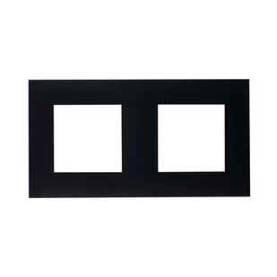 Efapel Ramka podwójna QUADRO Czarny - Klawisze i ramki - miniaturka - grafika 1
