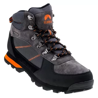 Buty sportowe męskie - Elbrus Męskie Buty trekkingowe MATIO MID WP 8431-MID GREY/DK GR - grafika 1