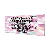 Dekoracje domu - Szklana płyta Czarny napis na kolorowym tle 125x50 cm - miniaturka - grafika 1