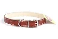 Obroże dla psów - Dingo Obroża Skórzana Podszyta Filcem 1,6X45Cm Brązowa - miniaturka - grafika 1