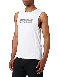 Koton Męski sportowy tank top z nadrukiem z nadrukiem Crew Neck Sleeveless, biały (000), M - Koszulki męskie - miniaturka - grafika 1