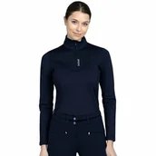 Koszulki jeździeckie - Spooks Bluzka termoaktywna damska MAIRAH THERMO SHIRT - navy - miniaturka - grafika 1