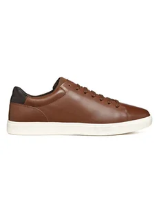 Geox Skórzane sneakersy "Avola" w kolorze brązowym - Trampki męskie - miniaturka - grafika 1