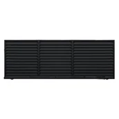 Ogrodzenia - Polbram Brama przesuwna bez przeciwwagi Kreta 4x1,5 m prawa czarna automat - miniaturka - grafika 1