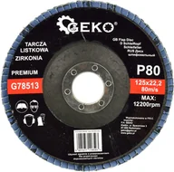 Tarcze do pił - Geko tarcza listkowa"CYRKON" 125mm P80 G78513 - miniaturka - grafika 1