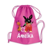 Plecaki worki - Worek Szkolny Na Buty Plecak Króliczek Bing Bajka - miniaturka - grafika 1