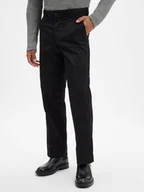 Spodnie męskie - Dickies Męskie chinosy Mężczyźni Bawełna czarny jednolity, 28-30 - miniaturka - grafika 1