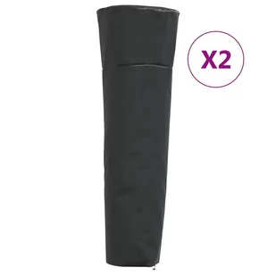 vidaXL Pokrowce na grzejnik w kształcie piramidy, 2 szt., 86x47x241 cm - Poduszki ogrodowe - miniaturka - grafika 1
