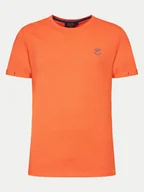 Koszulki męskie - INDICODE T-Shirt Stamatis 41-038 Pomarańczowy Regular Fit - miniaturka - grafika 1