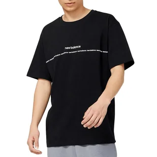Koszulka New Balance MT23517BK - czarna - Koszulki sportowe męskie - miniaturka - grafika 1