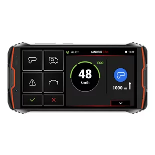 Yanosik GTM (Zestaw) Yanosik GTM z rocznym abonamentem + Brodit dedykowany uchwyt + Brodit organizer na przewody do samochodu - Nawigacja GPS - miniaturka - grafika 2